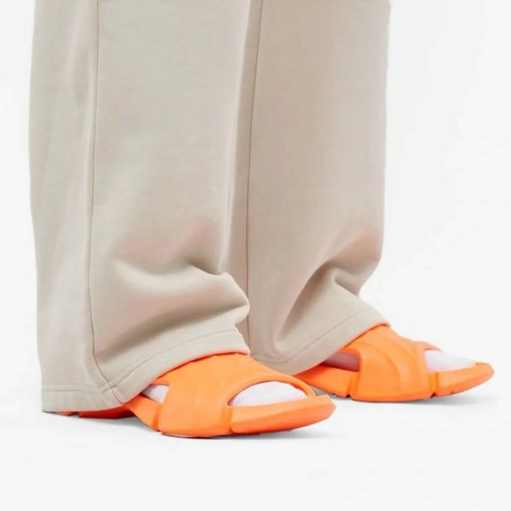 Balenciaga Orange Foam Slide Sandals